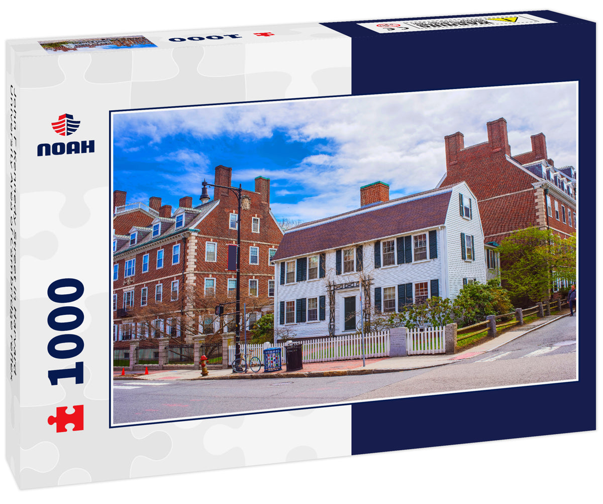 John F Kennedy Street in Harvard University Area of Cambridge reflex