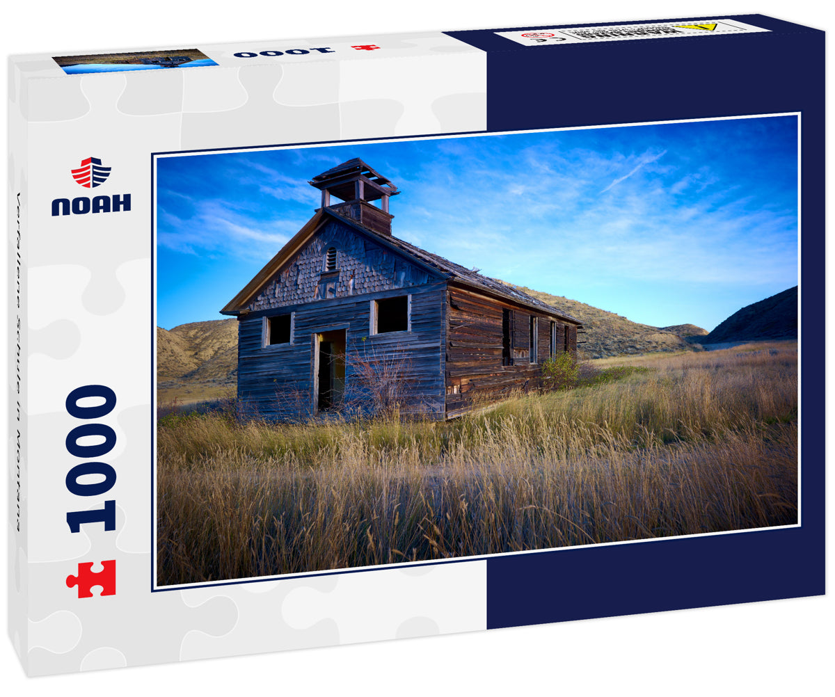 Verfallene Schule in Montana