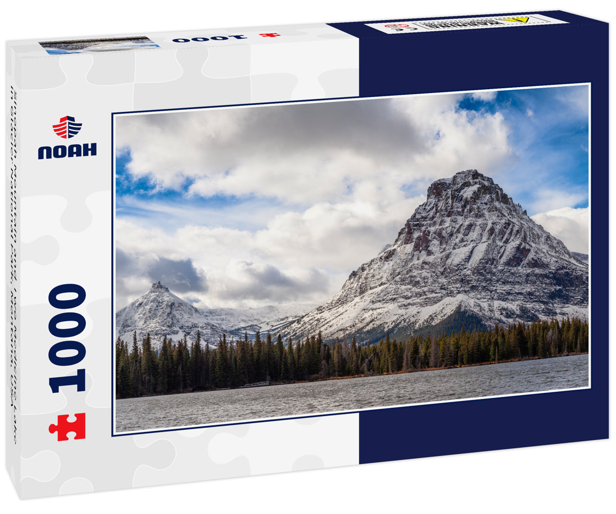 Sinopah Mountain and Two Medicine Lake in Glacier National Park, Montana, USA