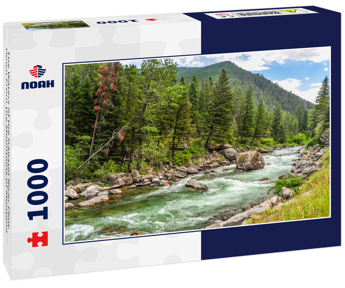 The Waters of the Gallatin River Flow Down From the Mountains of Montana