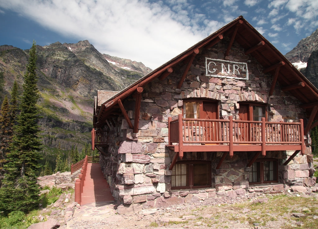 Sperry Chalet built by the Great Northern Railway in Glacier National Park, Montana