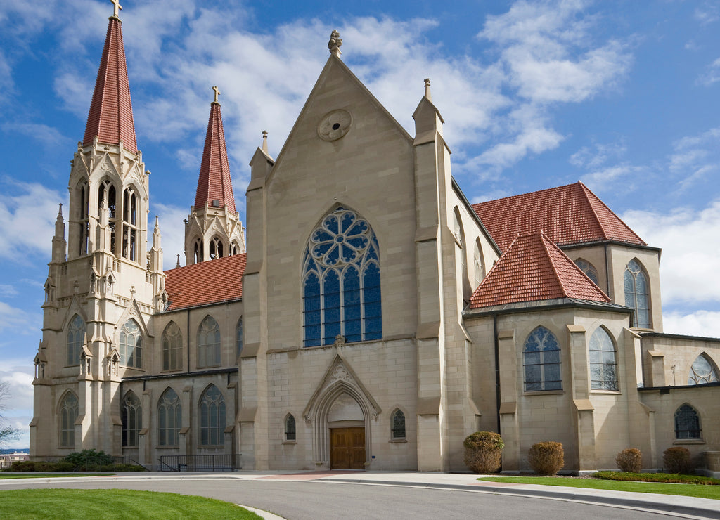 USA, Montana, Helena. Exterior of Saint-Helena Cathedral