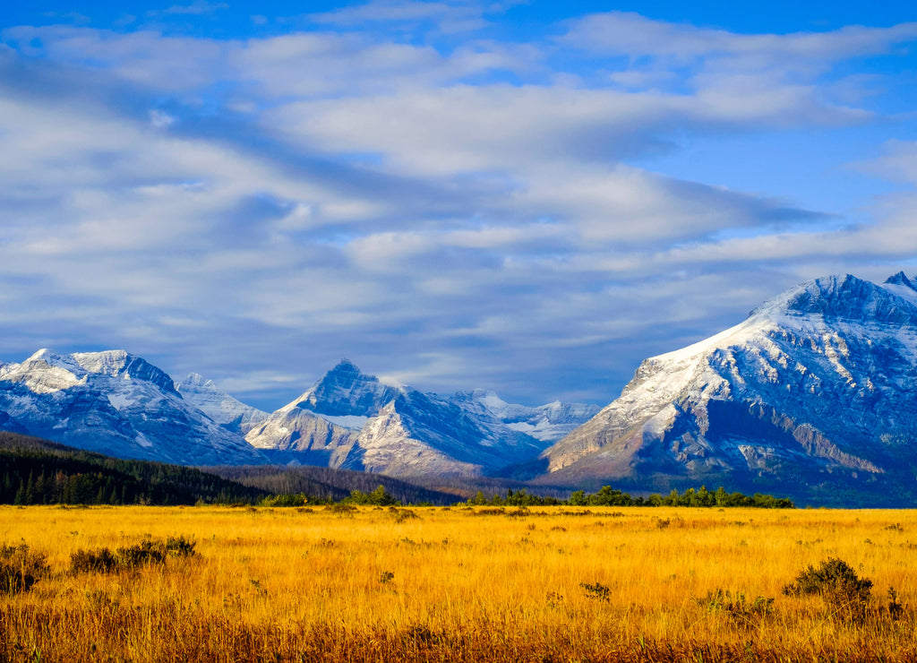 Montana, USA. Glacier National Park, landscape, autumn