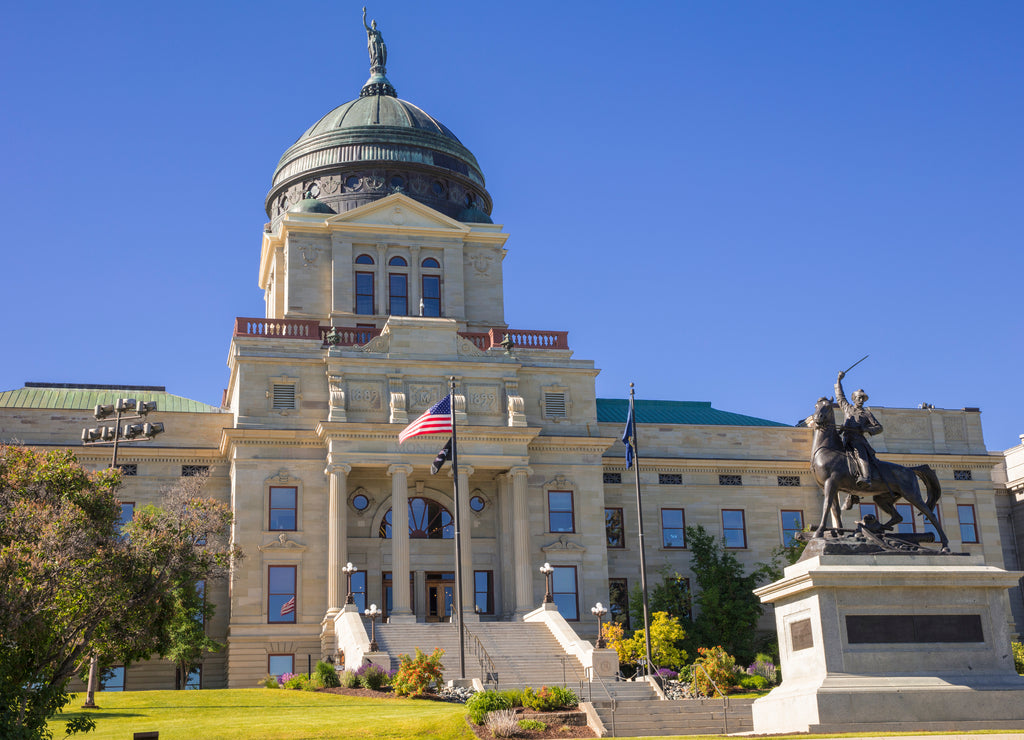 The State Capitol building in Helena, Montana, USA