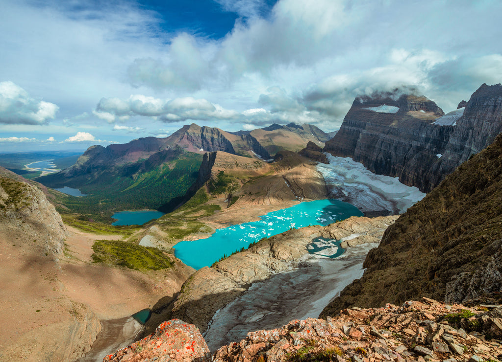 lake in the mountains, Glacier National Park Montana