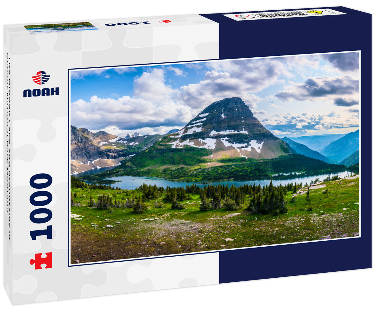 The Hidden Lake and mountains in Glacier National Park Montana