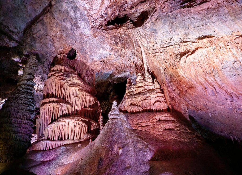 Limestone formations at Lewis and Clark Caverns in Montana