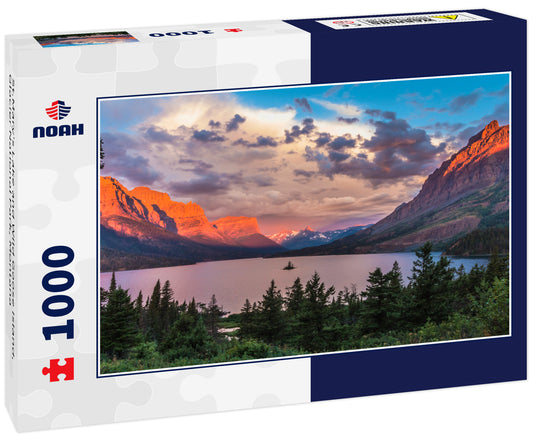 St.Mary's Lake and Wild Goose Island, Glacier National Park, Montana