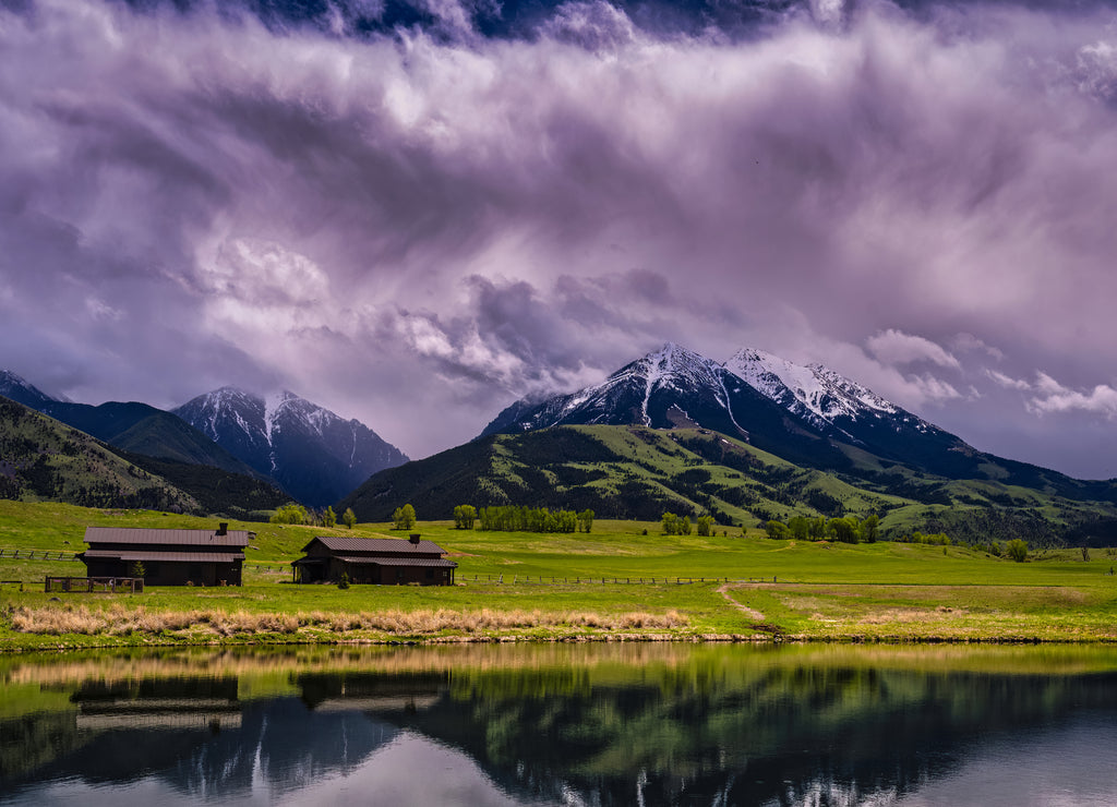 Absaroka range small lake, Pray Montana