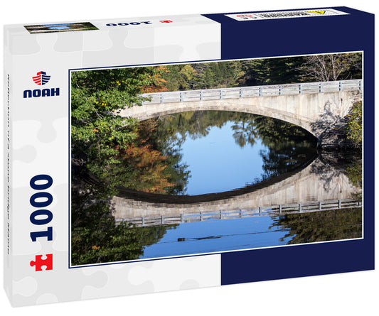 Reflection of a stone bridge Maine