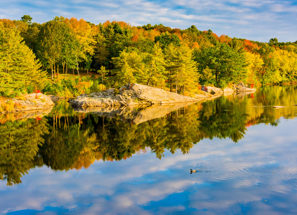 Androscoggin River, Brunswick, Maine, USA