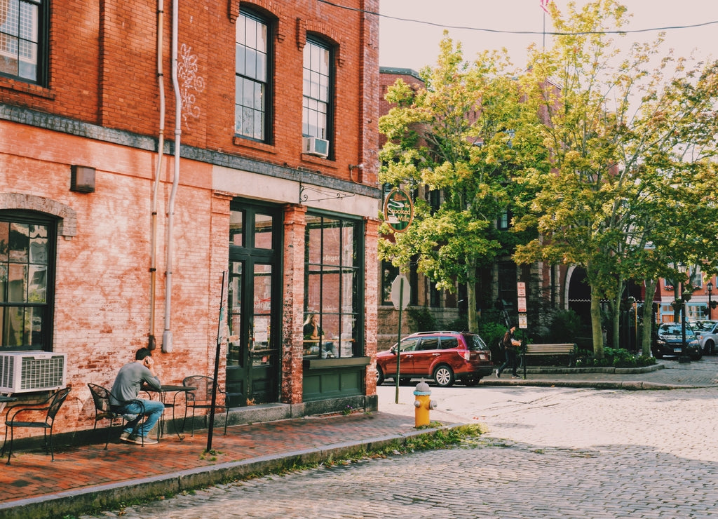 Coffee Shop in Portland, Maine, USA