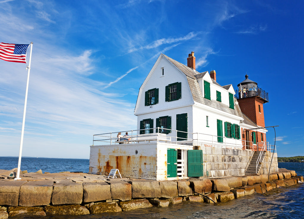 The Rockland Breakwater Lighthouse, Maine