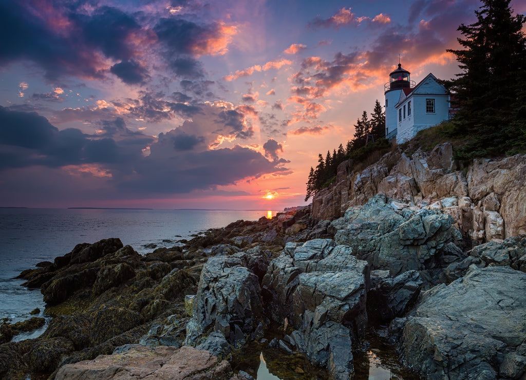 Bass Harbor Lighthouse, Mount Desert Island, Maine, USA