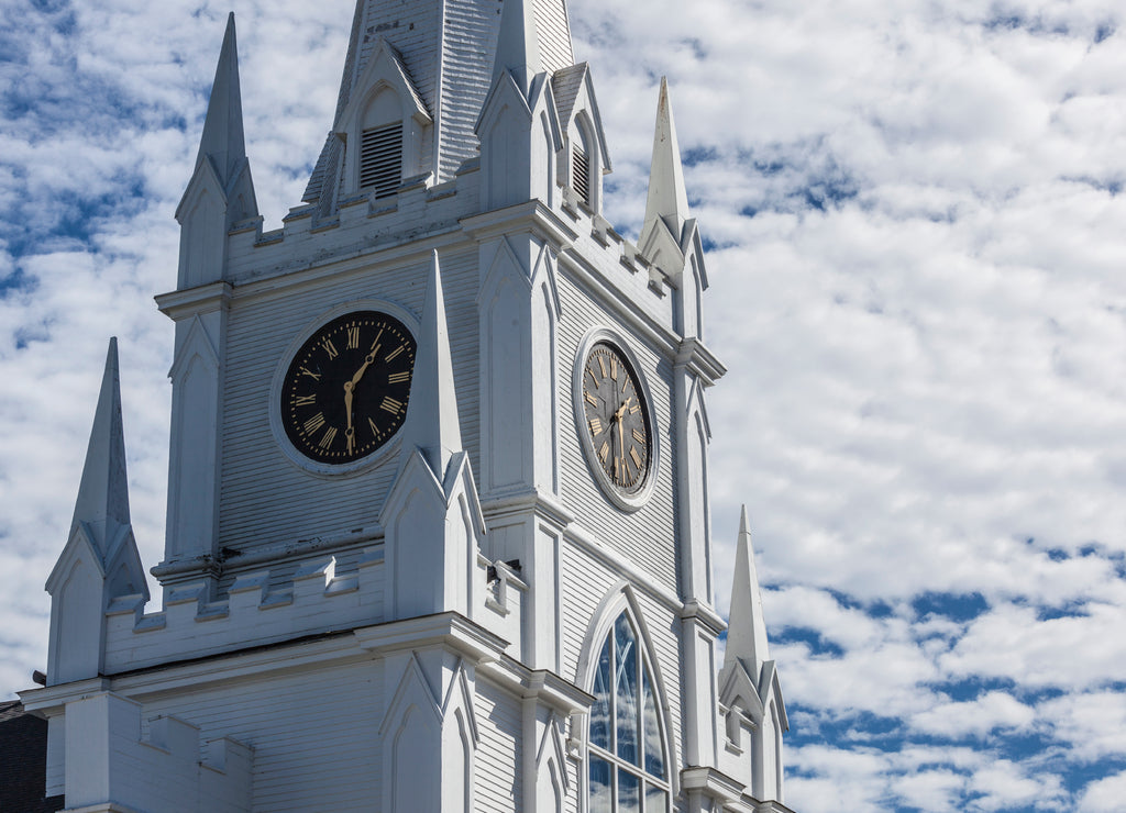 USA, Maine, Machias. Centre Street Congregational Church
