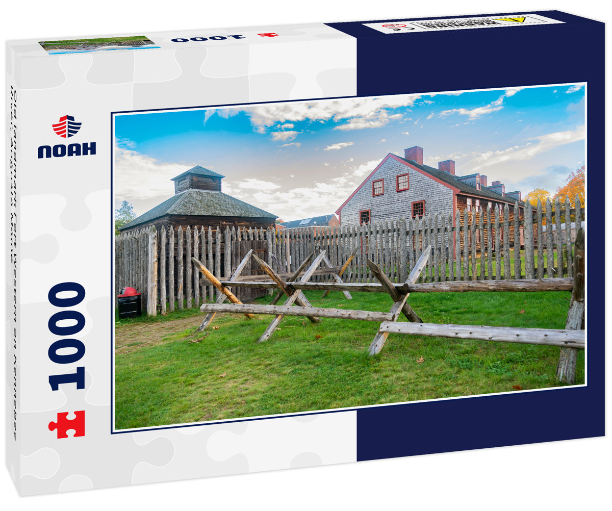 Old landmark Fort Western on Kennebec River, Augusta Maine