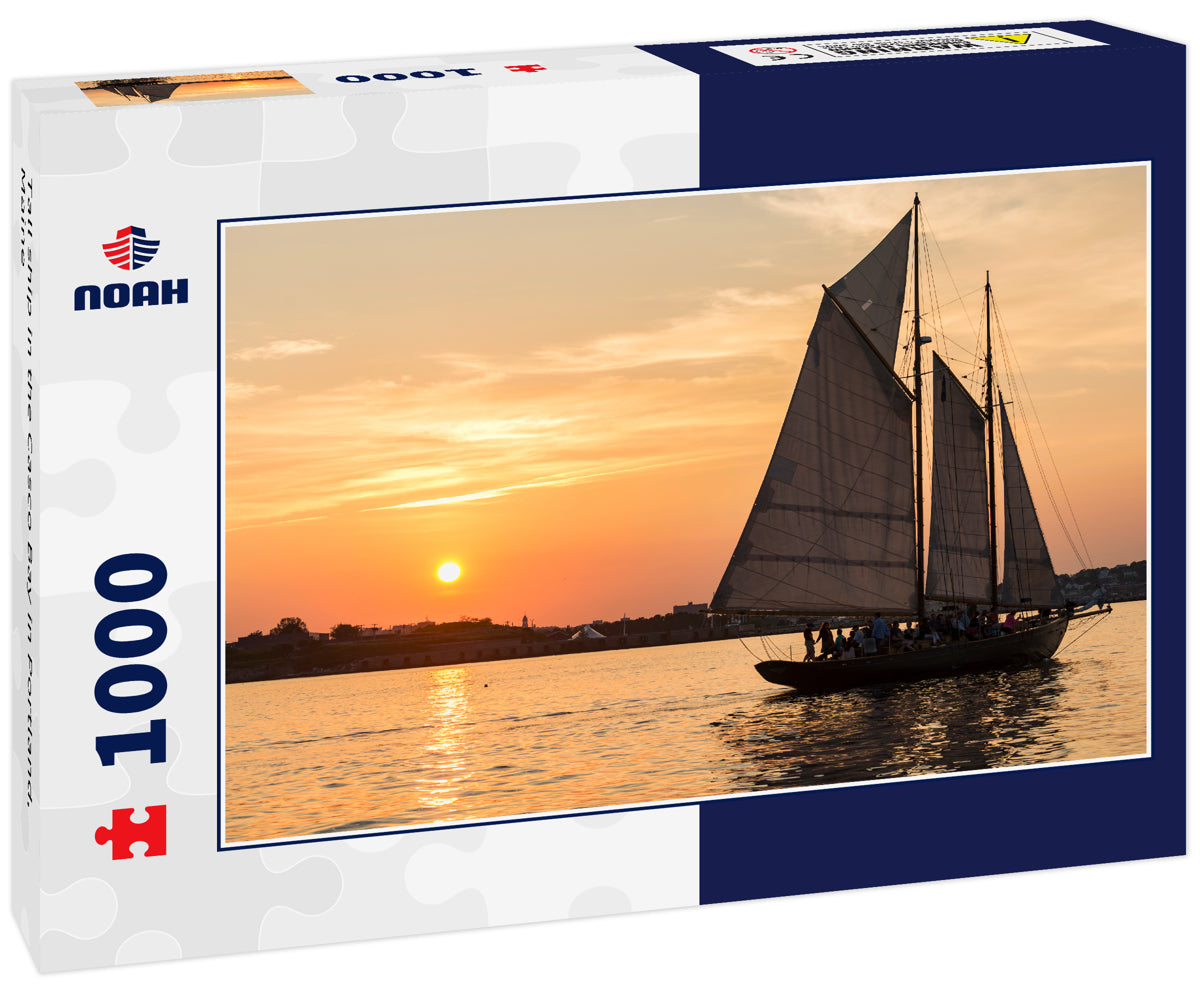 Tall ship in the Casco Bay in Portland, Maine