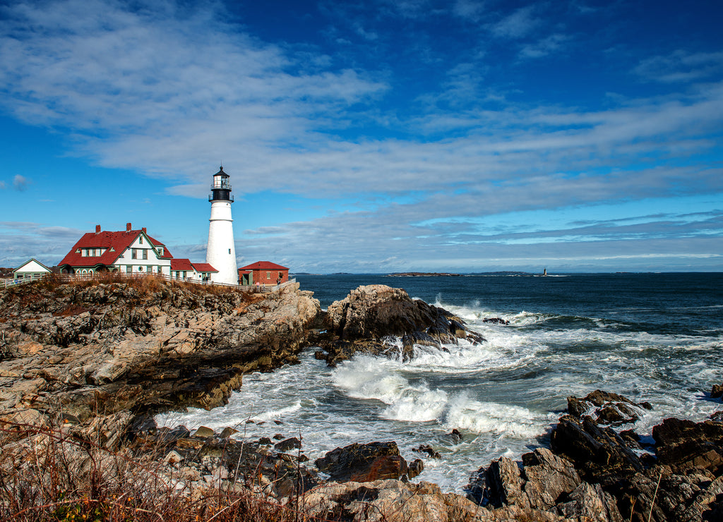 Light house on the Maine Coast