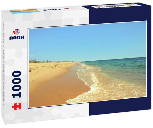 Soft wave of blue ocean on East Beach Rhode Island USA