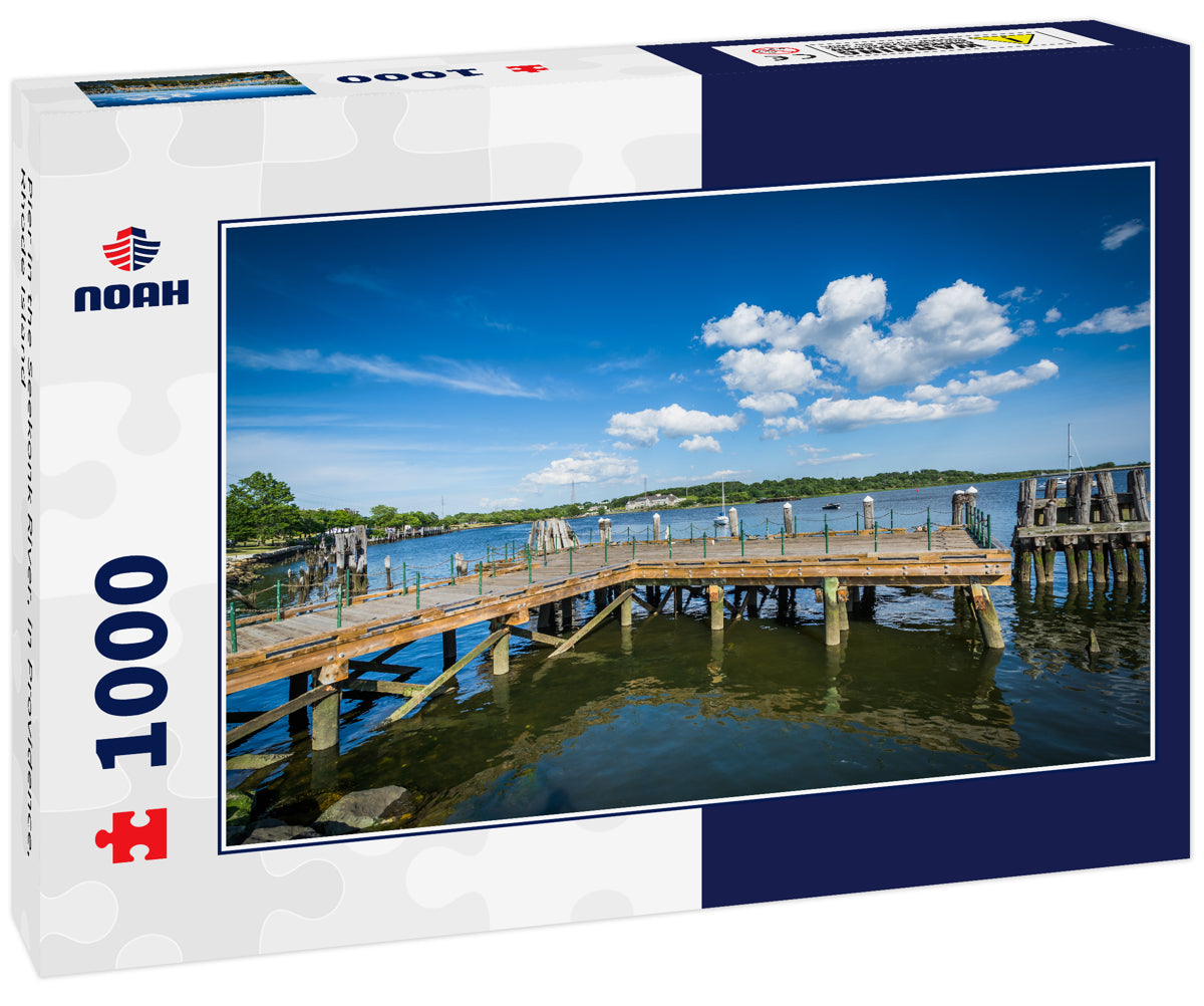 Pier in the Seekonk River, in Providence, Rhode Island