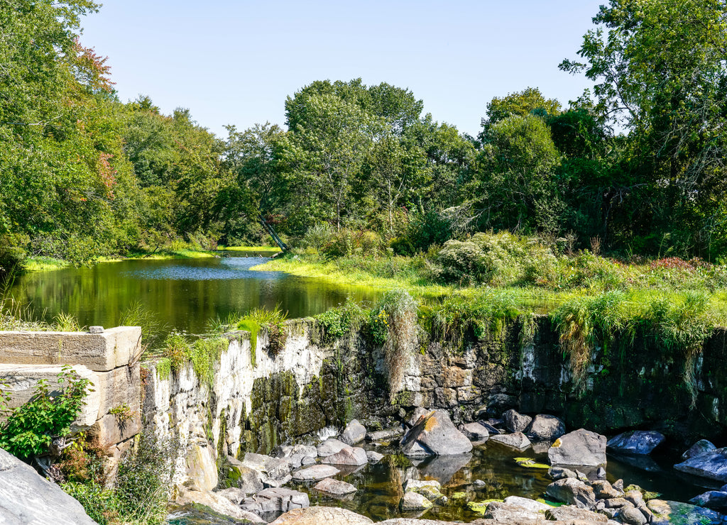 Dry Shannock Falls in Rhode Island