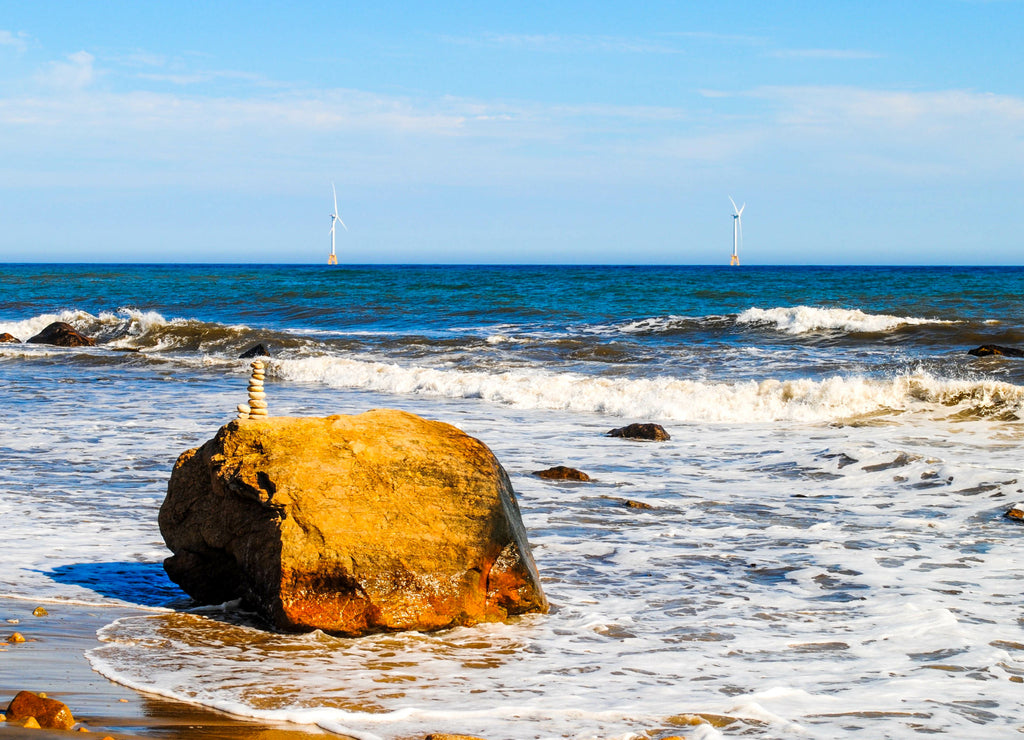 On the Beach of Block Island, Rhode Island