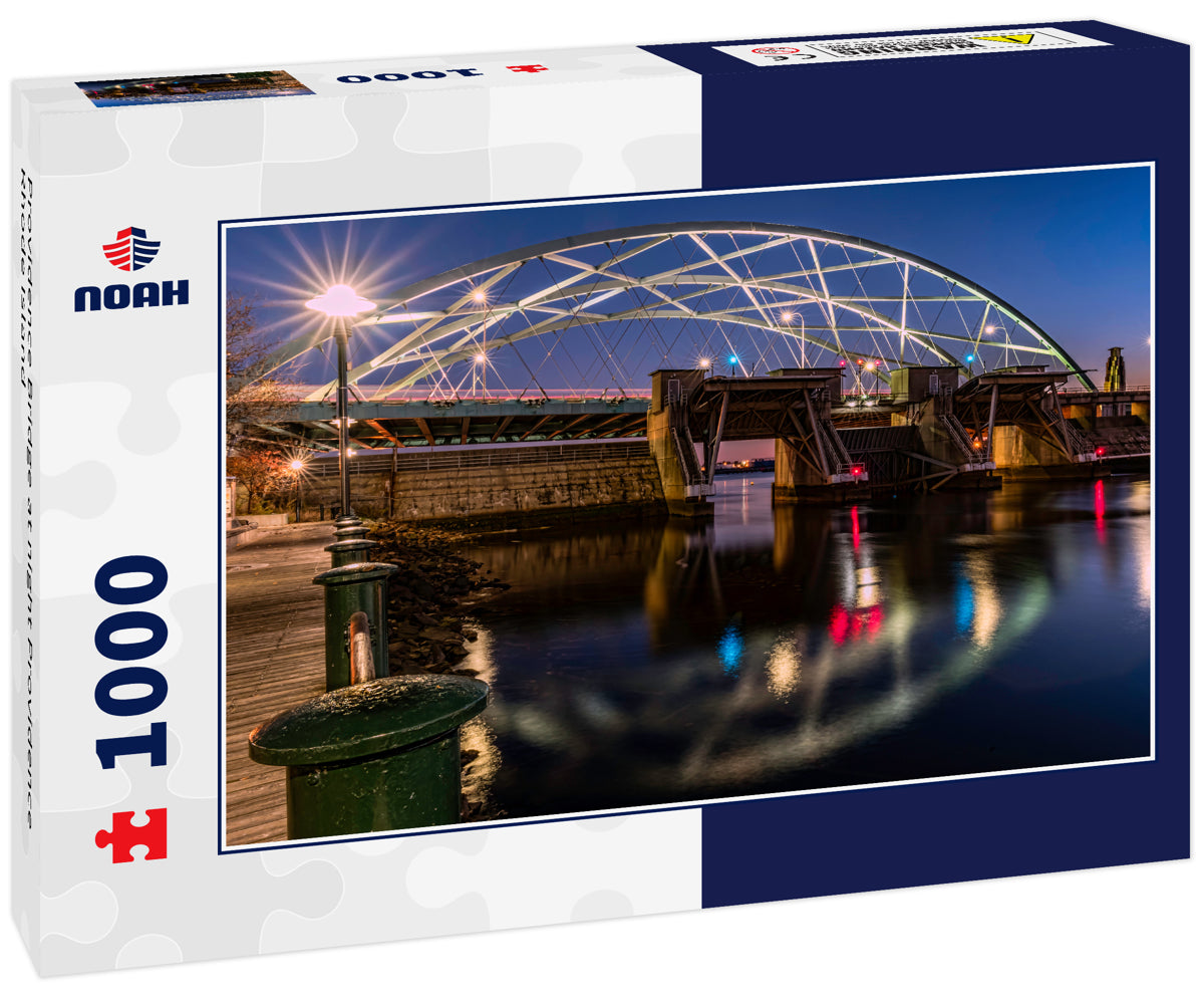 Providence Bridge at night Providence Rhode Island