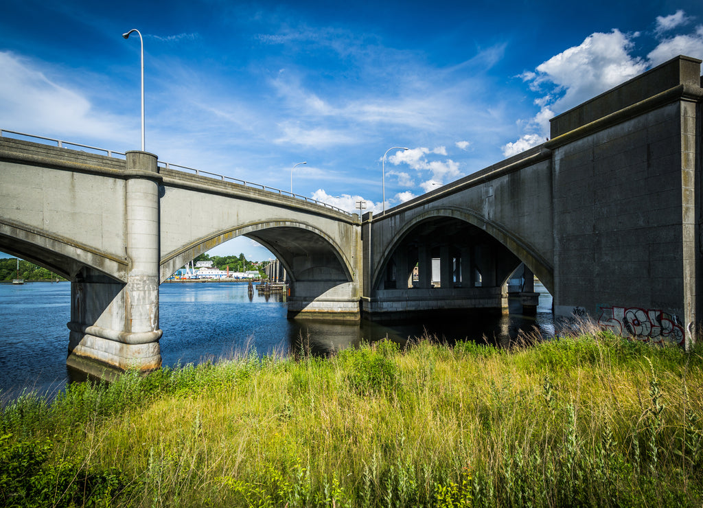 Bridges over the Seekonk River in Providence, Rhode Island