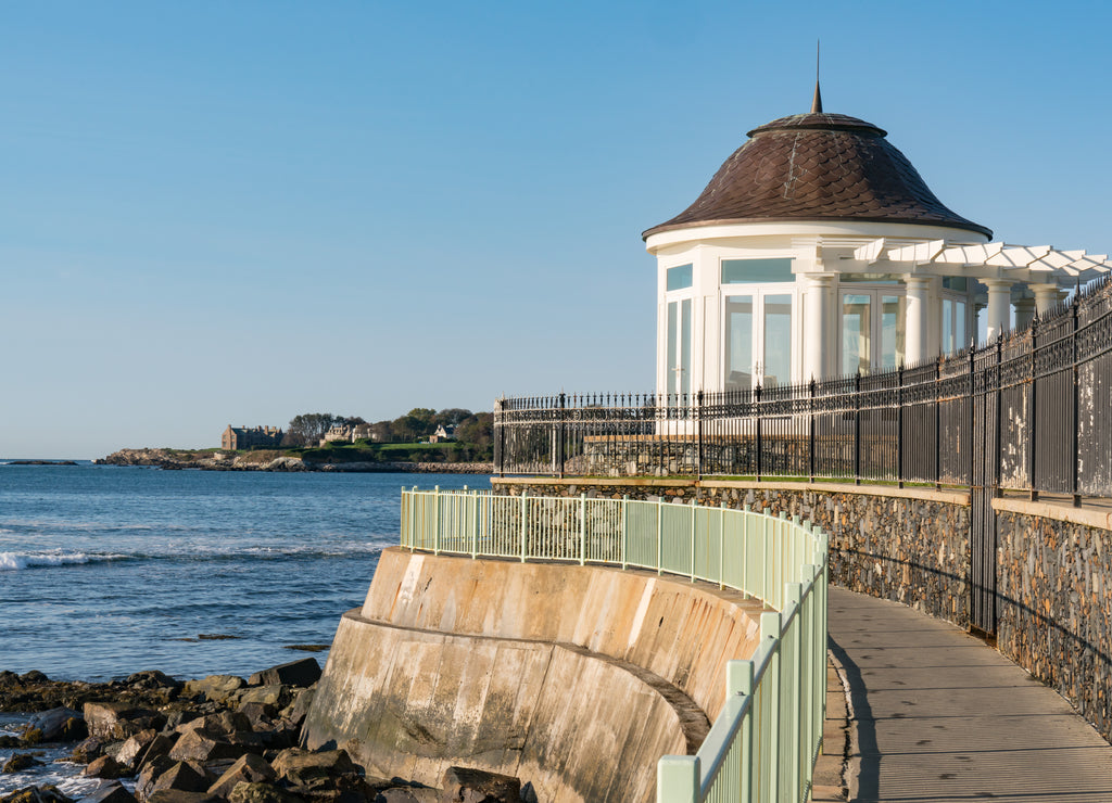 Newport, Rhode Island Coastline Walkway