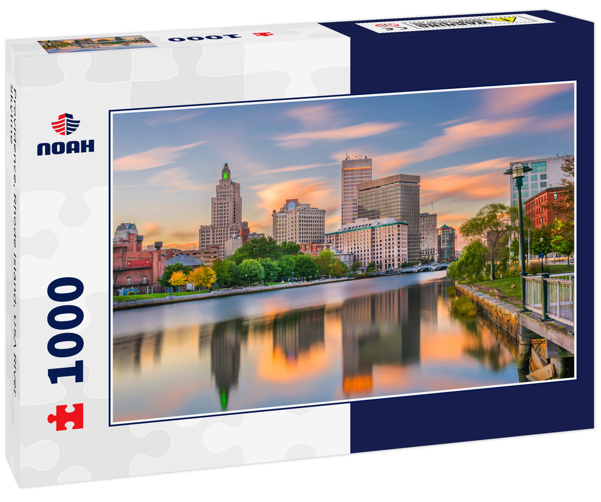 Providence, Rhode Island, USA River Skyline