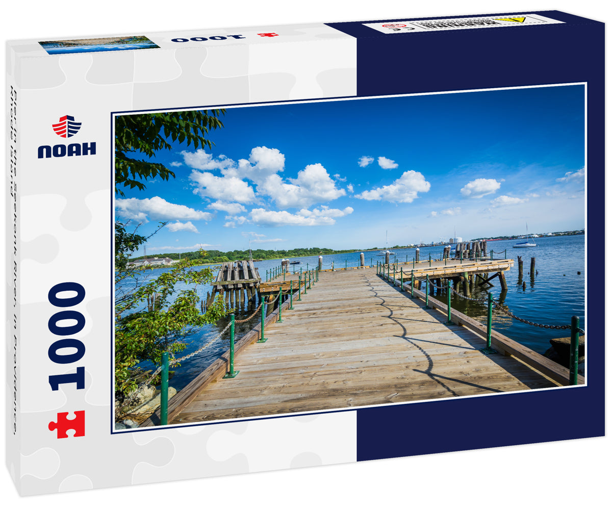 Pier in the Seekonk River, in Providence, Rhode Island