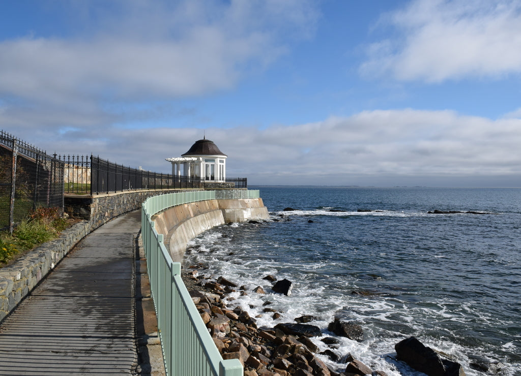 Cliff Walk in Newport, Rhode Island