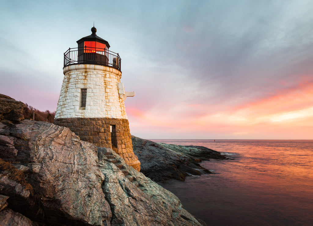 Castle Hill Lighthouse Seascape, Newport Rhode Island