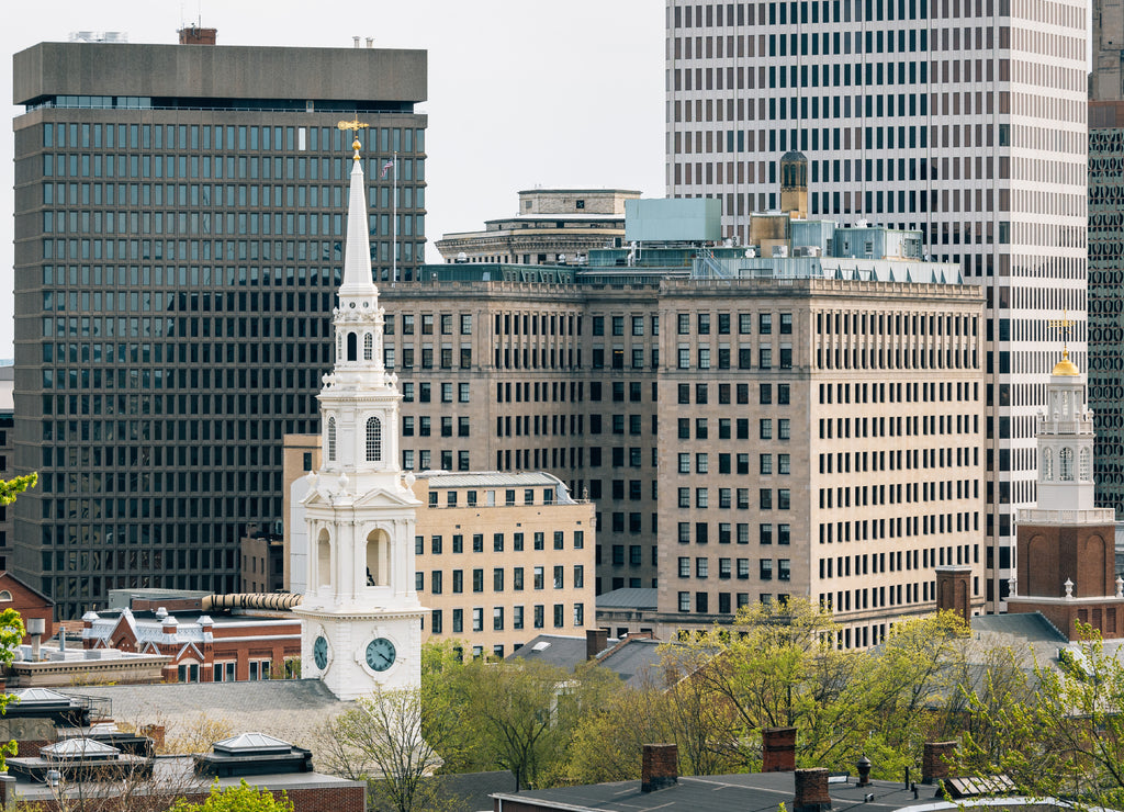 View of the skyline from Prospect Terrace, in Providence, Rhode Island