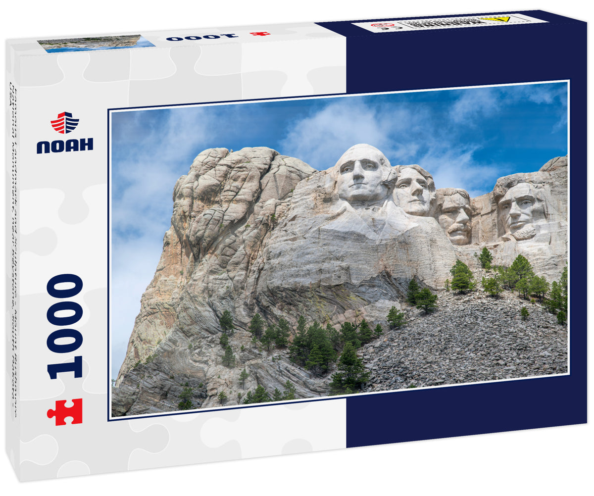 Famous Landmark and Sculpture - Mount Rushmore National Monument, near Keystone, South Dakota - USA