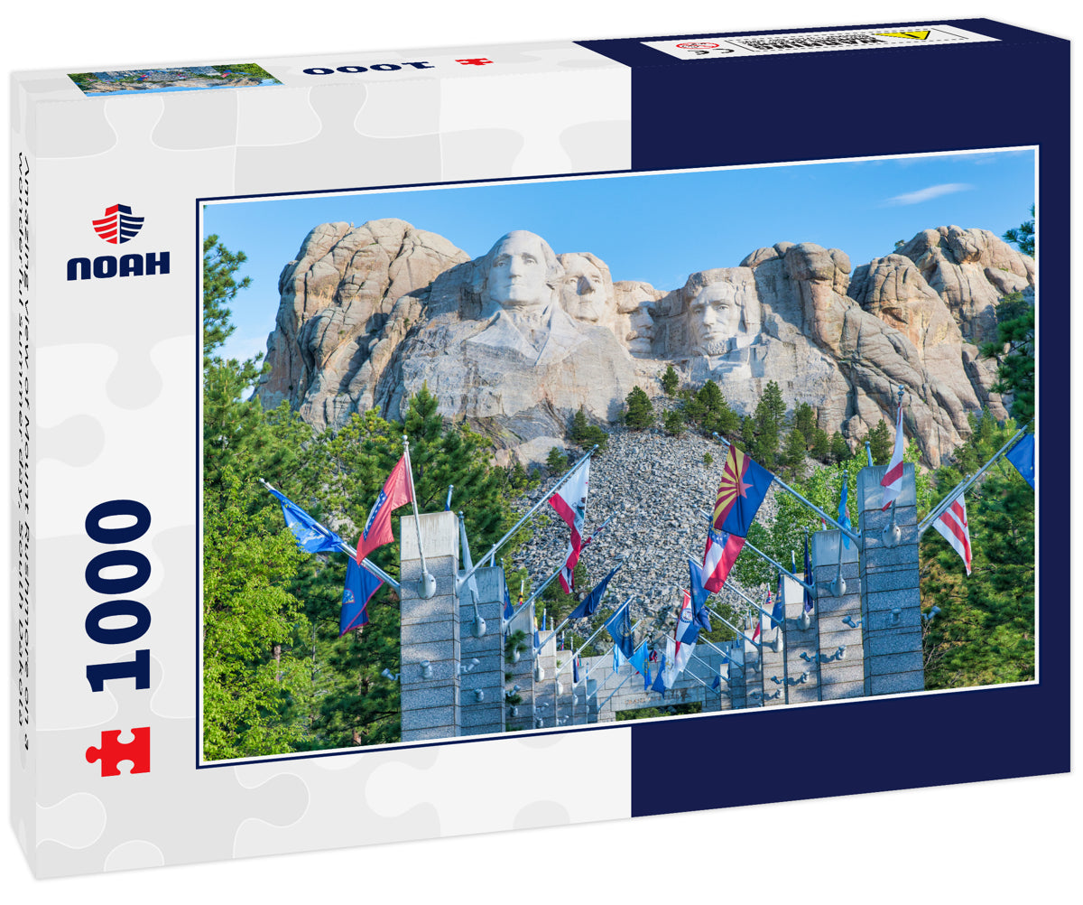 Amazing view of Mount Rushmore on a wonderful summer day, South Dakota