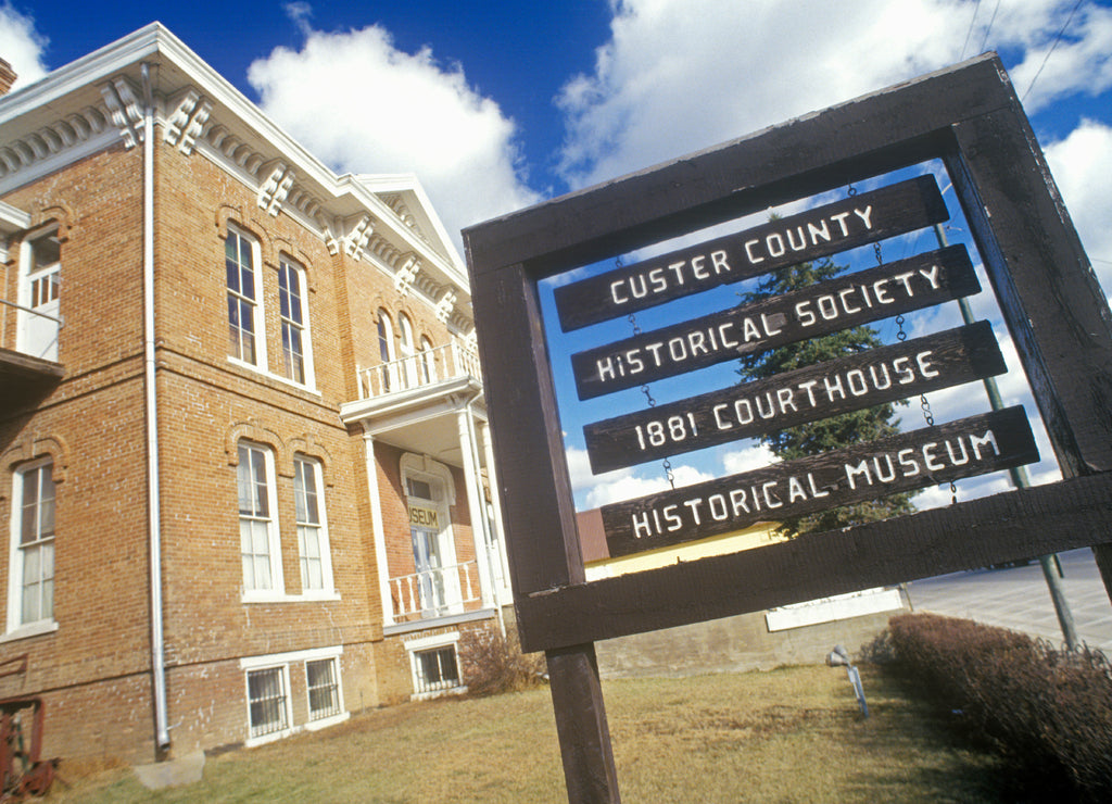 Custer County Historical Society with 1881 Court House in Custer, South Dakota