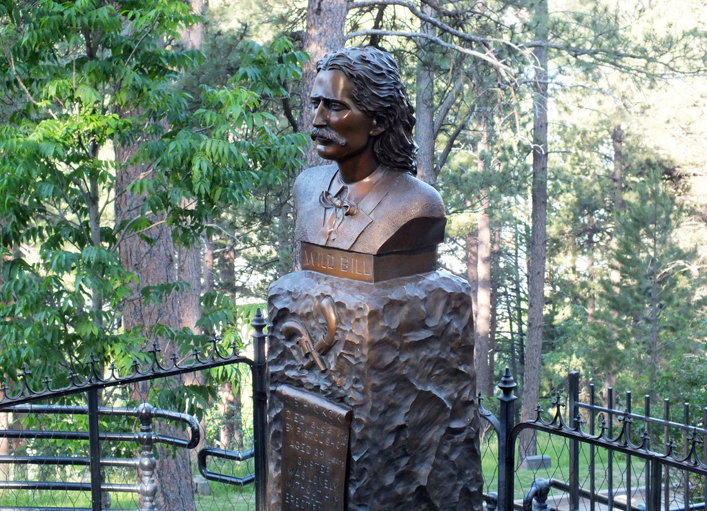 Bill Hickok Grave at Mount Moriah Cemetery in Deadwood, South Dakota (USA)