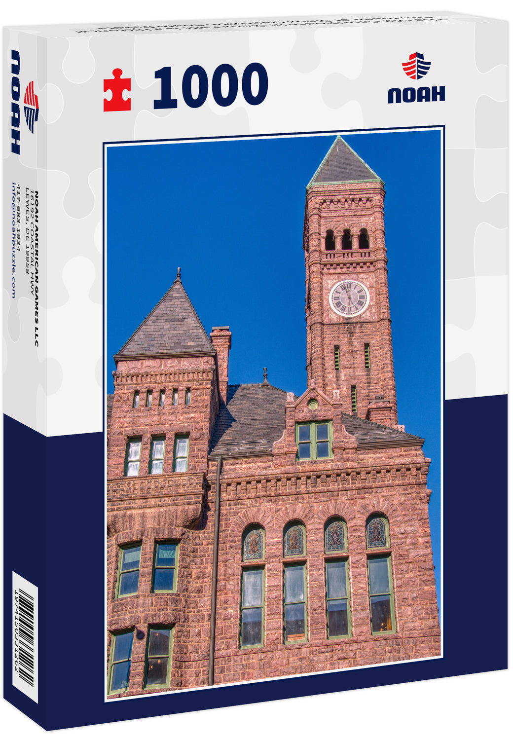 The Old Courthouse in Sioux Falls is a Historical Site made of Sioux Quartzite, South Dakota