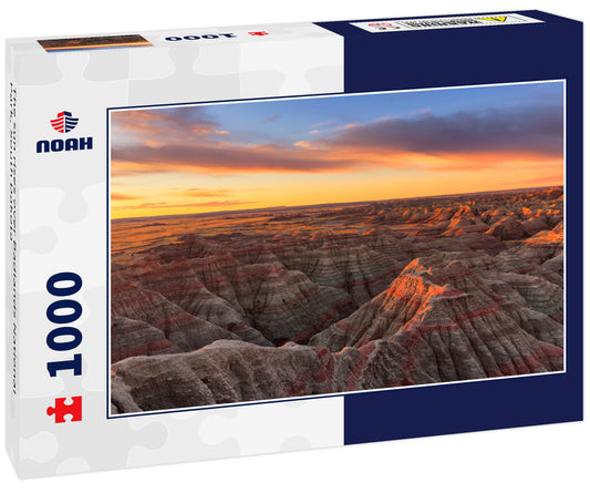 The sun rises over Badlands National Park, South Dakota