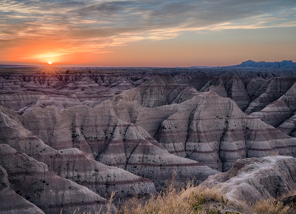 Badlands South Dakota Sunset