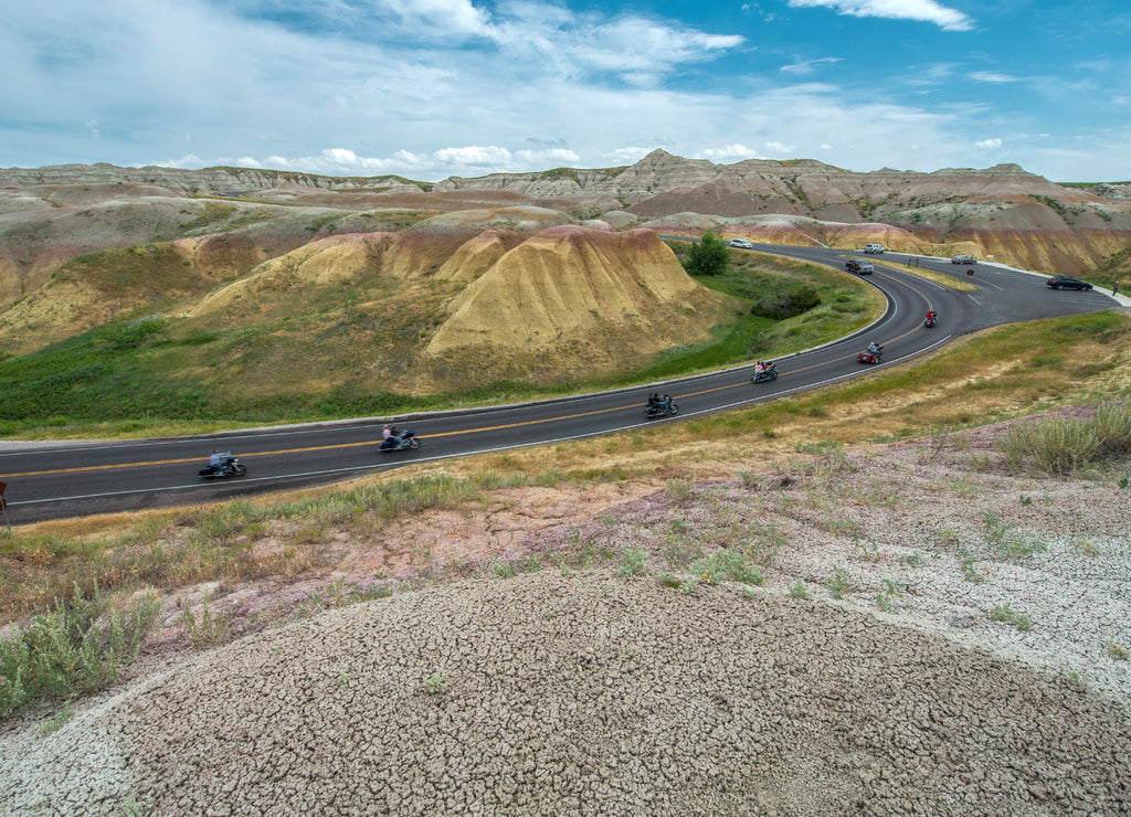 Badlands National Park, road to Sturgis, South Dakota