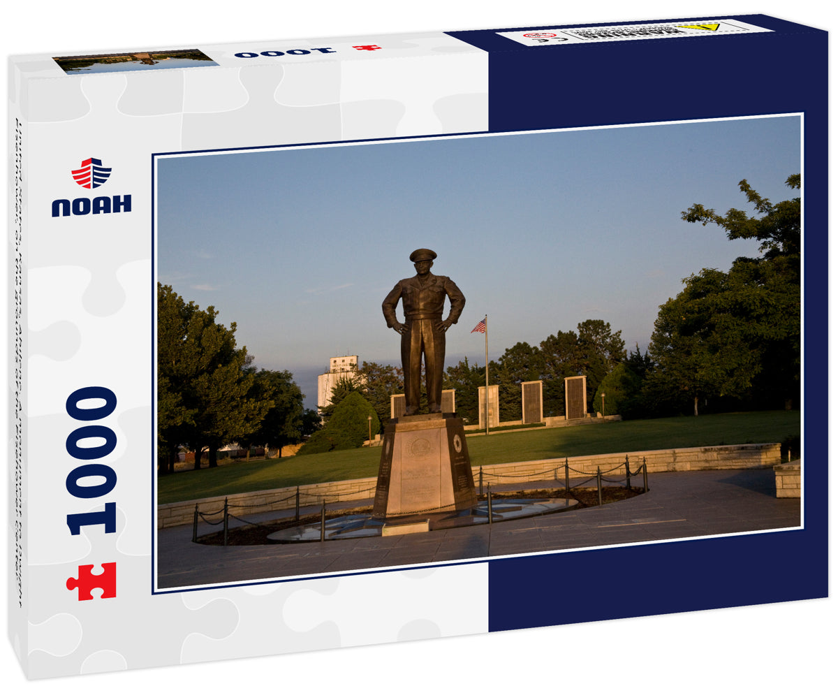 United States, Kansas, Abilene. A monument to Dwight Eisenhower, on the grounds of the Eisehower Center