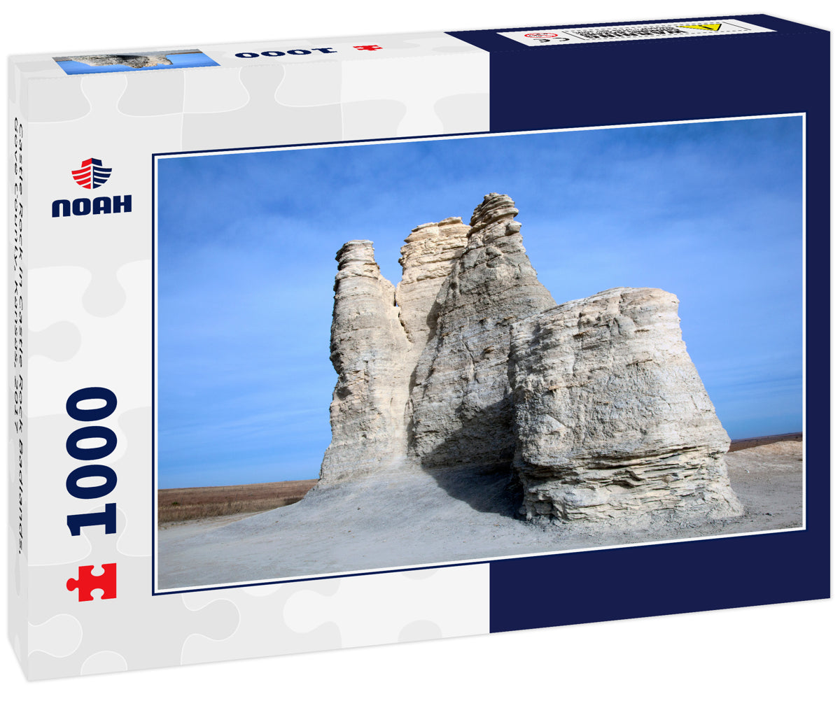 Castle Rock in Castle Rock Badlands, Gove County, Kansas, 2017