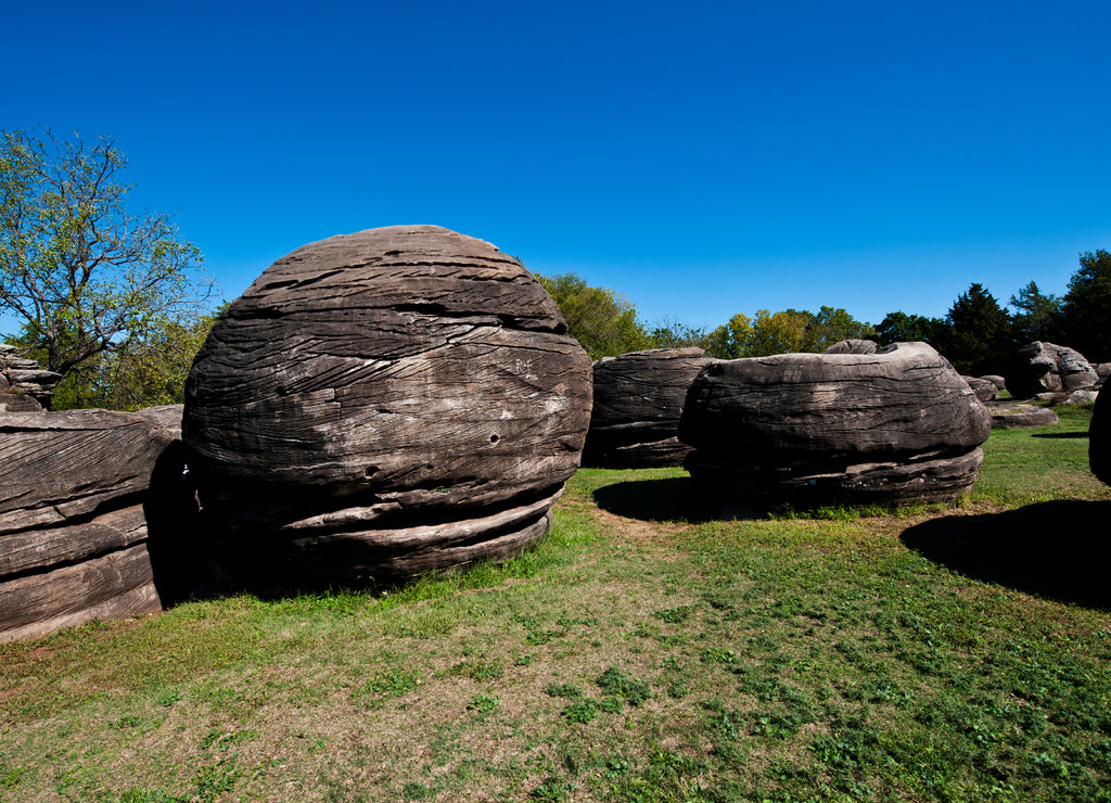 USA, Kansas, Minneapolis. Rock City Park
