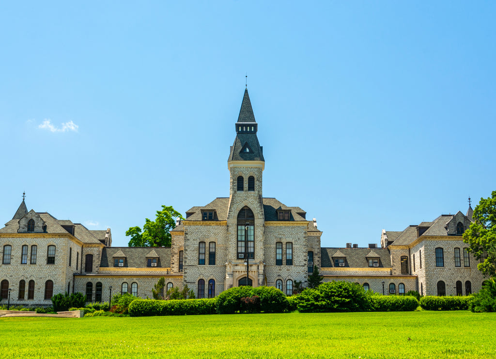 Kansas State University in Manhattan, Kansas on a Sunny Day