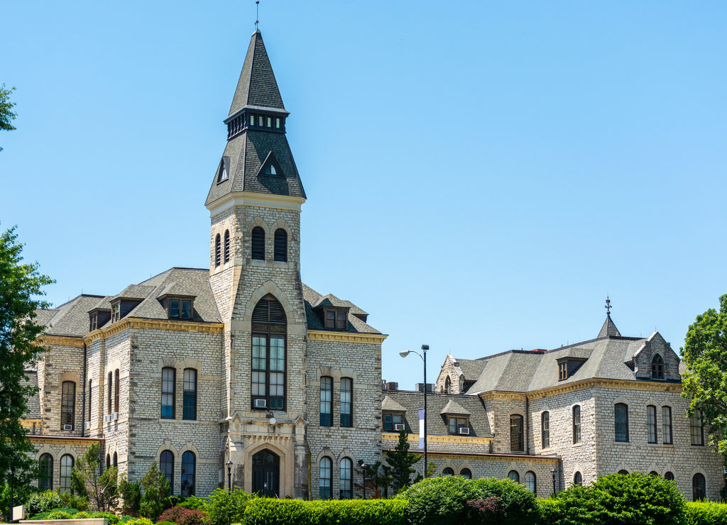 Kansas State University Administration Building on a Sunny Day