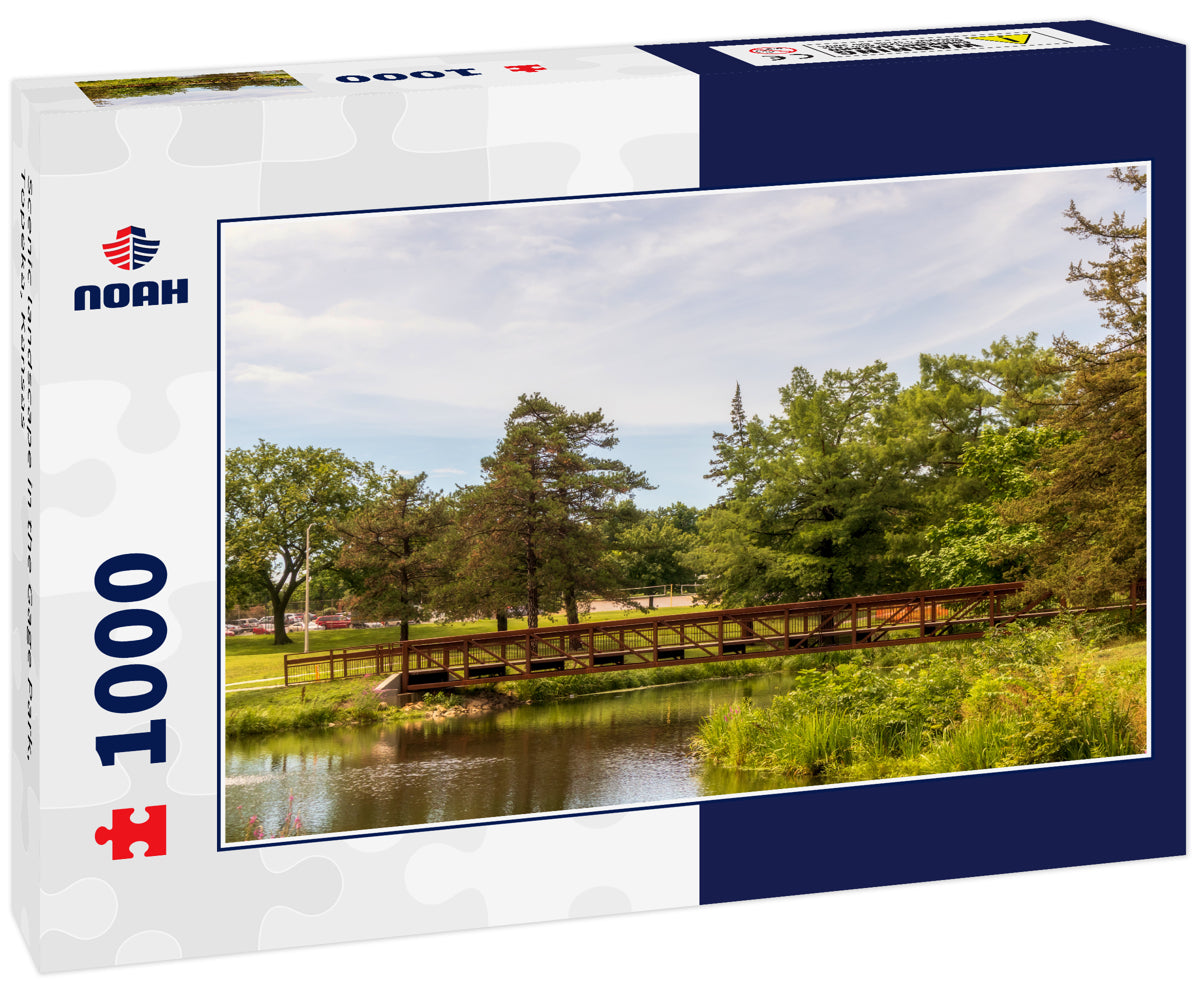 Scenic landscape in the Gage Park, Topeka, Kansas