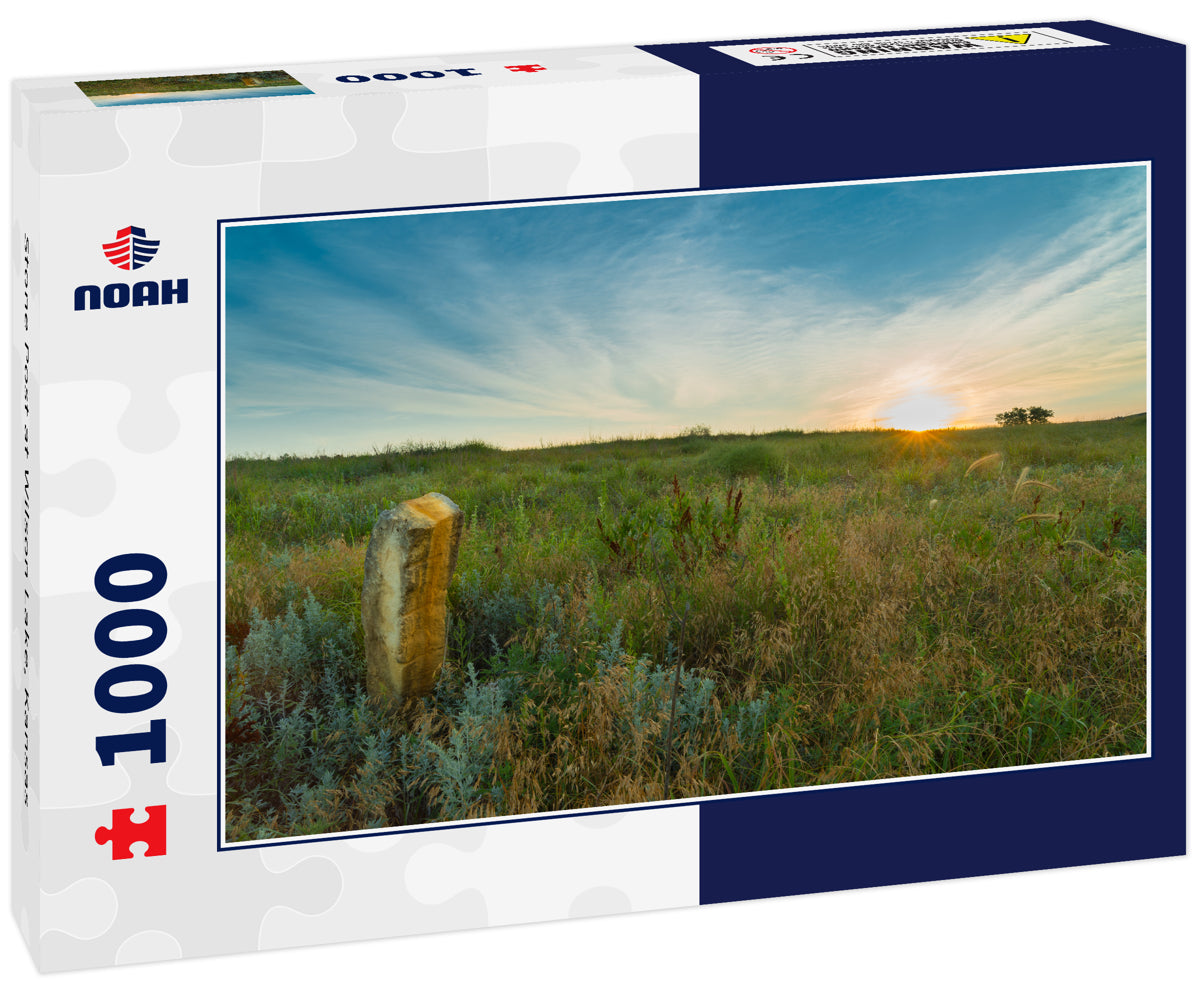 Stone Post at Wilson Lake, Kansas