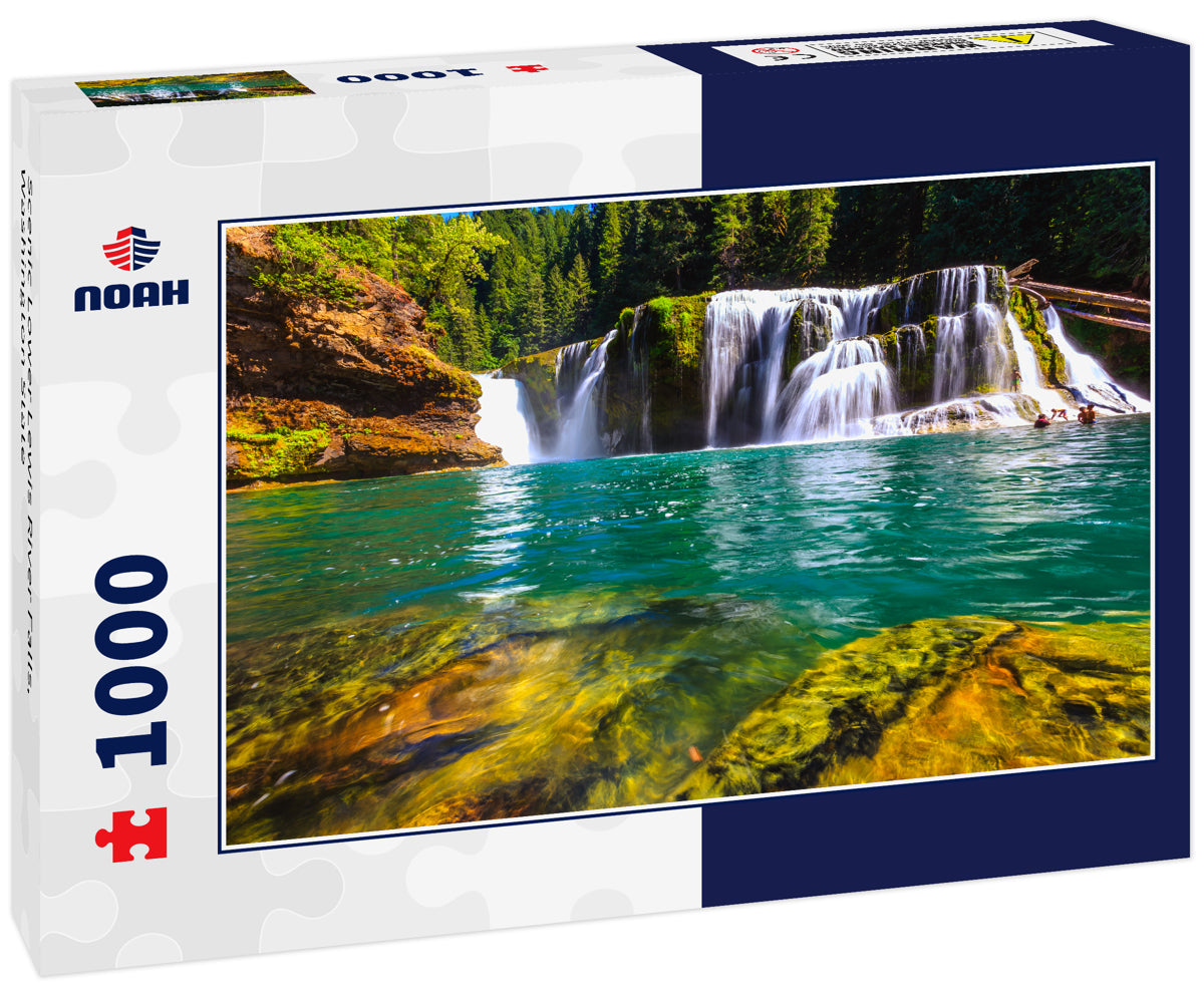 Scenic Lower Lewis River Falls, Washington State